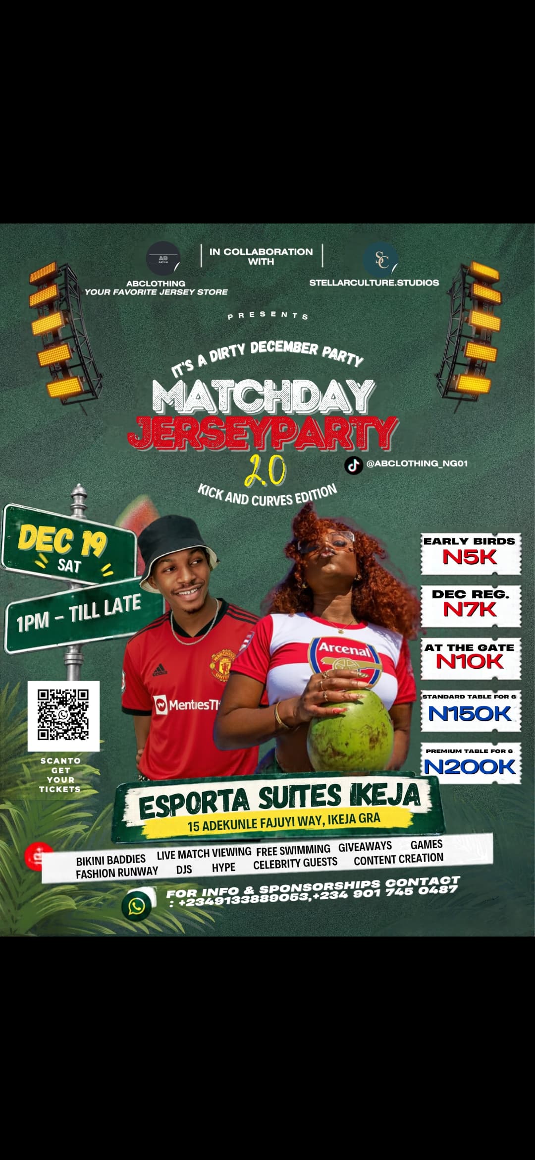 Matchday Jersey Party 2.0 : Kick and Curves