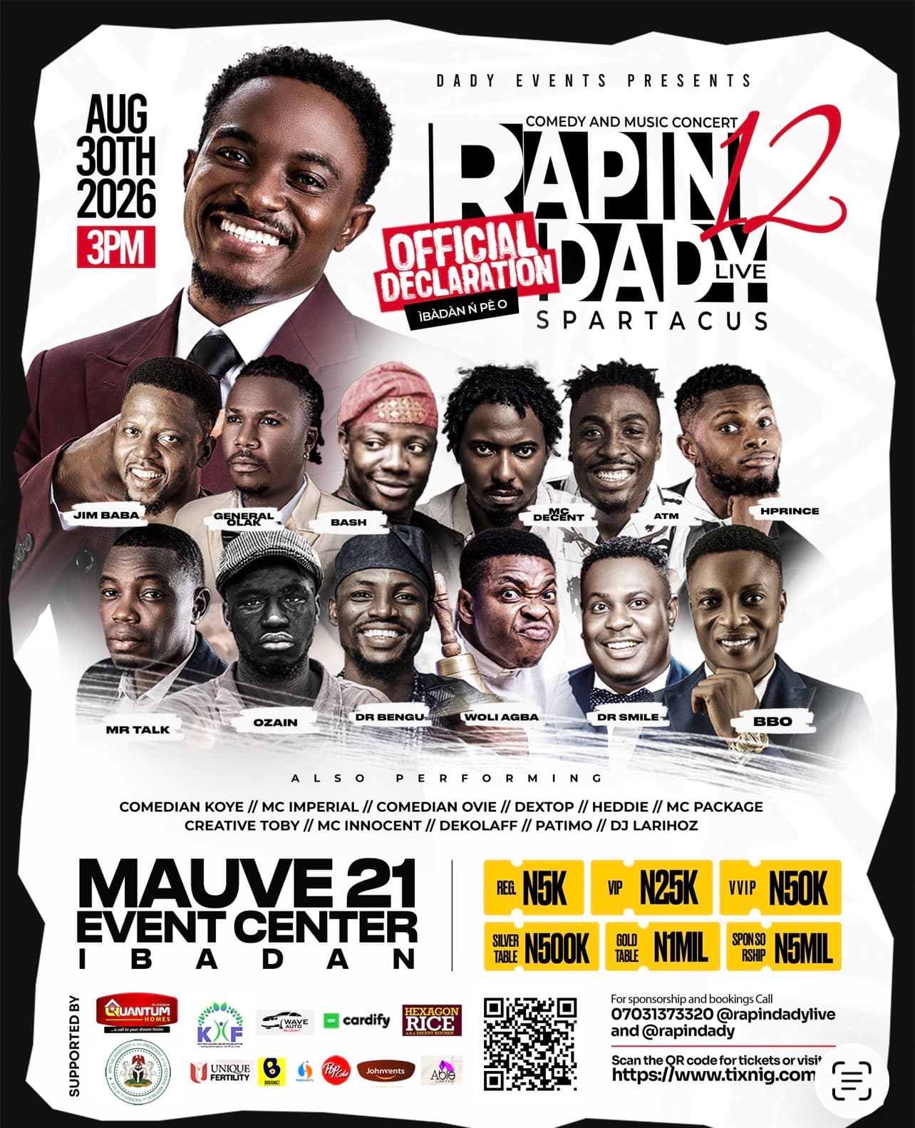 Rapindady Live Spartacus 12
